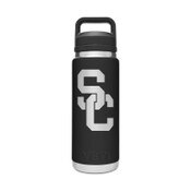 USC Trojans Yeti Black SC Interlock 26oz Rambler with Chug Cap